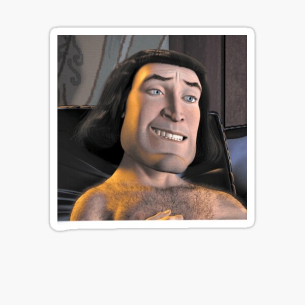 "Lord Farquaad " Sticker for Sale by lilbear10 Redbubble