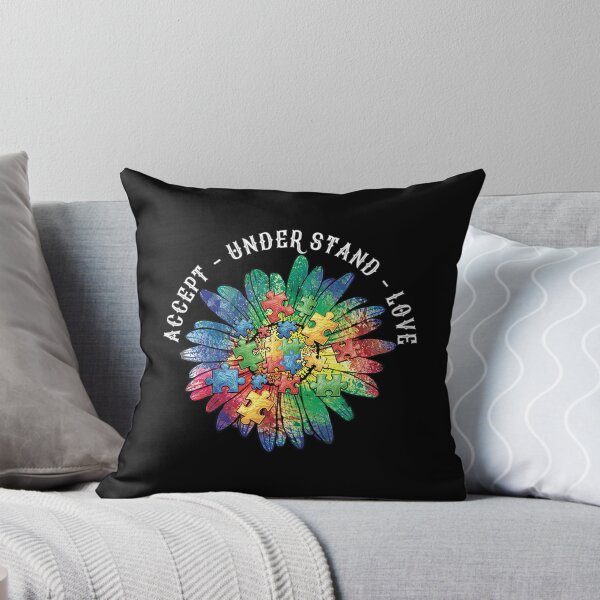Item preview, Floral Autism Awareness T-ShirtFloral Autism Awareness Daisy Flower Accept Understand Love Puzzle designed and sold by EudoraHelen.