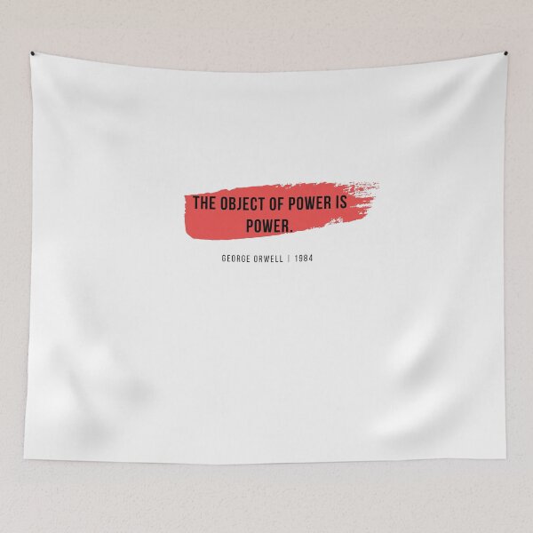 Item preview, The Object of Power is Power. | George Orwell 1984 Quote (black text) designed and sold by StickerPolitics.