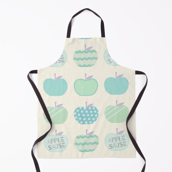 Item preview, Kawaii Apple Sause Patchwork Pastel Greens Pattern designed and sold by ViewerEqualsPhoton.