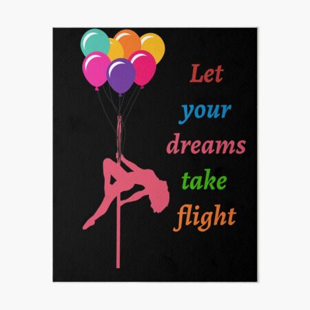 Pole dance quote Flying pole dancer Greeting Card for Sale by Polemania