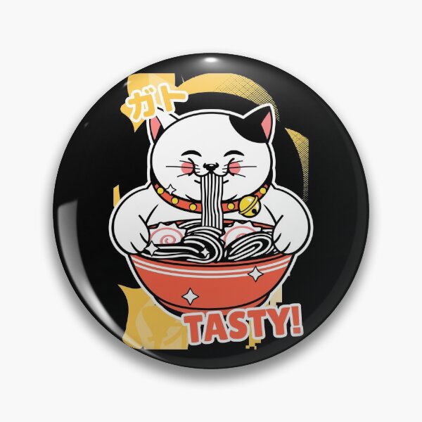 Item preview, Kawaii Cat Loves Ramen- Ramen Life Tastes Great! designed and sold by Red-ElYoubi.