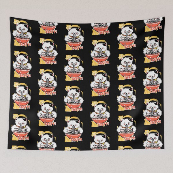 Item preview, Kawaii Cat Loves Ramen- Ramen Life Tastes Great! designed and sold by Red-ElYoubi.