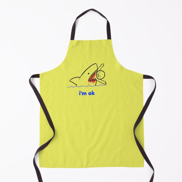 Item preview, Shark Biting Human in Water - i'm ok designed and sold by guitarkel.