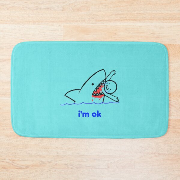 Item preview, Shark Biting Human in Water - i'm ok designed and sold by guitarkel.
