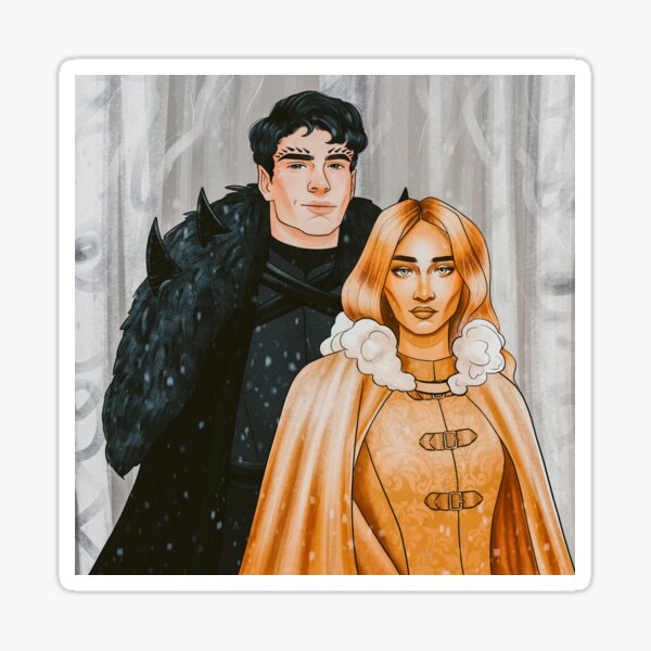 Commander Rip and Auren (The Plated Prisoner Series) Sticker