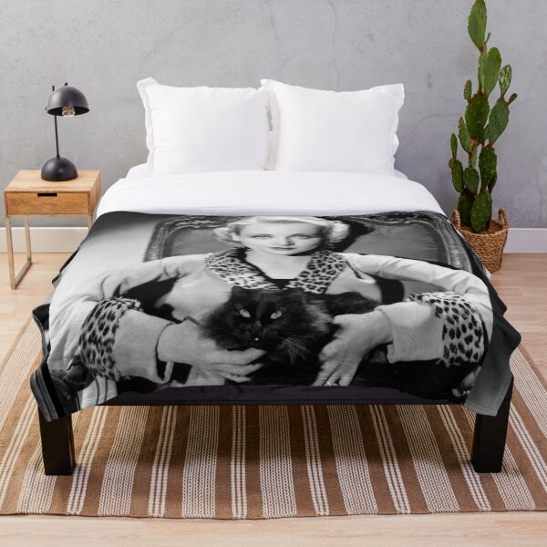 Item preview, Carole Lombard & cat designed and sold by Leafyblues.