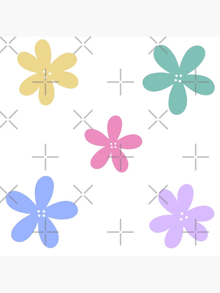 Spring Clip Art-rainbow simple cartoon style covered with flowersl
