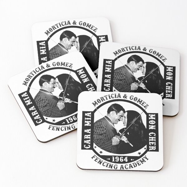 Item preview, Morticia and Gomez Fencing Academy designed and sold by Alema Art.
