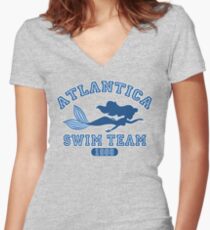Camiseta entallada de cuello en V Atlantica Swim Team