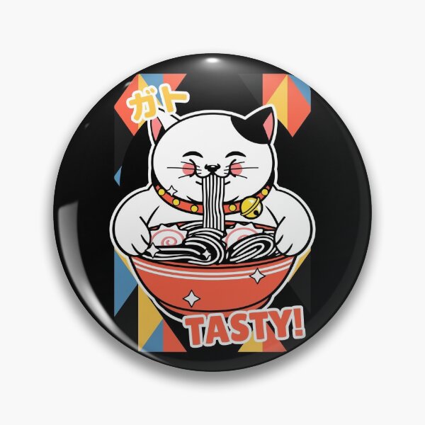 Item preview, Kawaii Cat Loves Tonkotsu Ramen- Ramen Life Tastes Great! designed and sold by Red-ElYoubi.