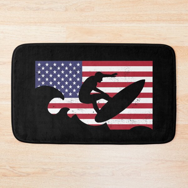 Item preview, USA Surfing 2021 Team Summer American Flag Tokyo Games Surfer designed and sold by ibeargifts.