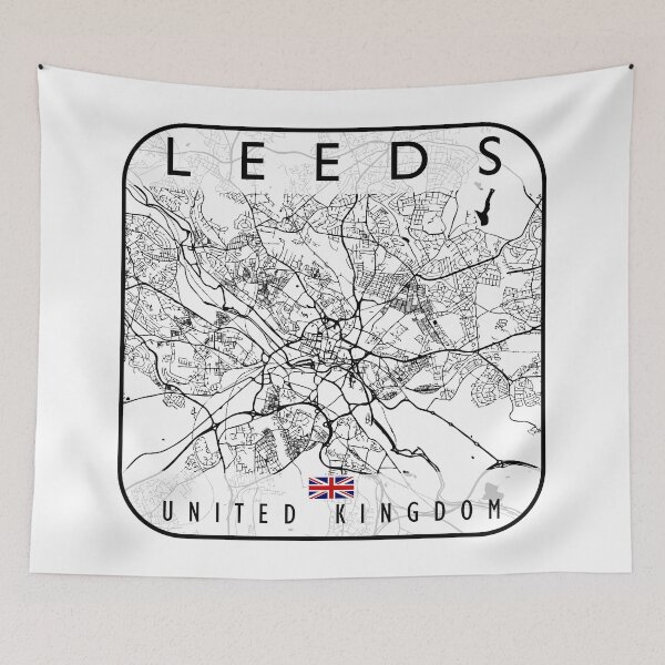 Item preview, LEEDS MAP UNITED KINGDOM designed and sold by hatimelhag.