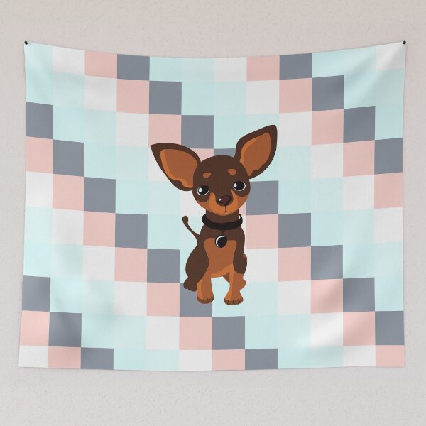 Item preview, Chihuahua Geometric Background - Dog designed and sold by DAFIN.