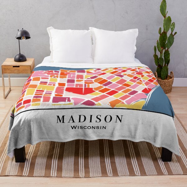 Item preview, Colorful Madison, Wisconsin Map designed and sold by katie15murphy.