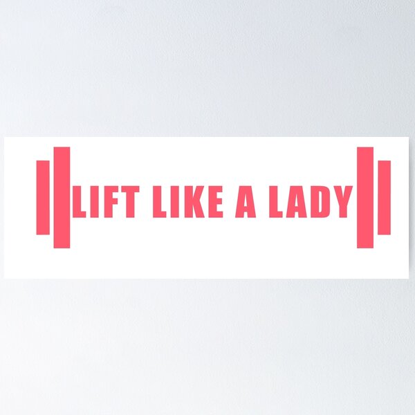 Item preview, Lift like a lady - fitness designed and sold by Typicalgymbro.