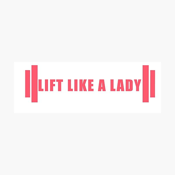 Item preview, Lift like a lady - fitness designed and sold by Typicalgymbro.