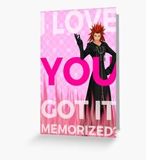Kingdom Hearts - Axel I Love You Greeting Card
