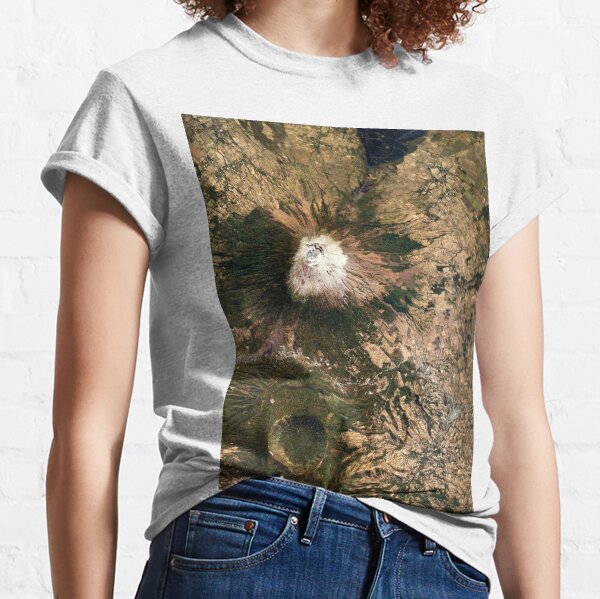 San Miguel Volcano El Salvador Satellite Image Classic T-Shirt