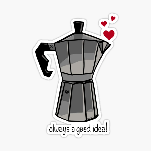 Cuban Coffee Maker Sticker for Sale by Nicmart