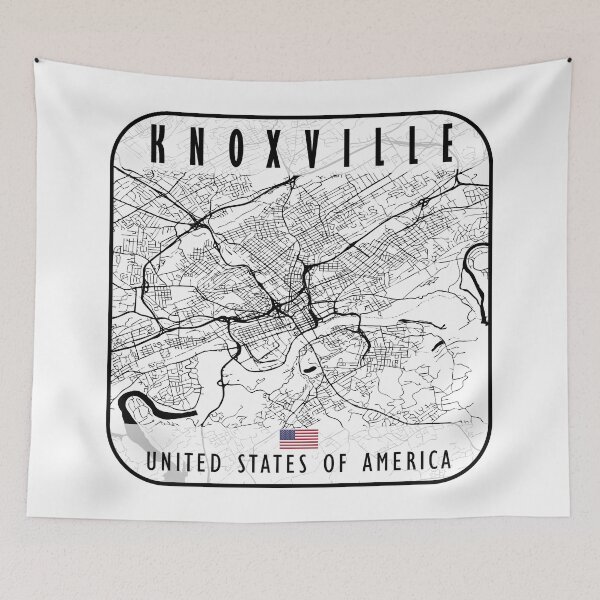 Item preview, KNOXVILLE MAP USA designed and sold by hatimelhag.
