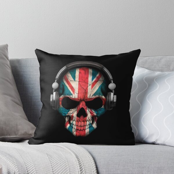 Item preview, Dark Skull Deejay with British Flag  designed and sold by lanaifyke.