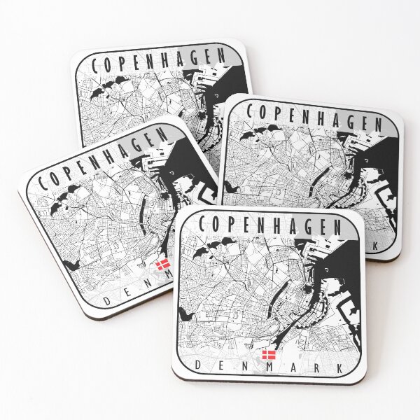 Item preview, COPENHAGEN MAP DENMARK designed and sold by hatimelhag.