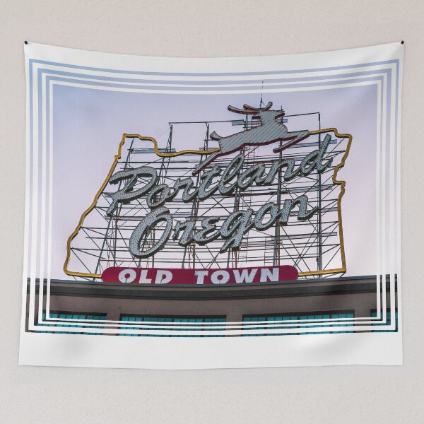 Item preview, Portland Oregon Downtown Sign designed and sold by Robtography.