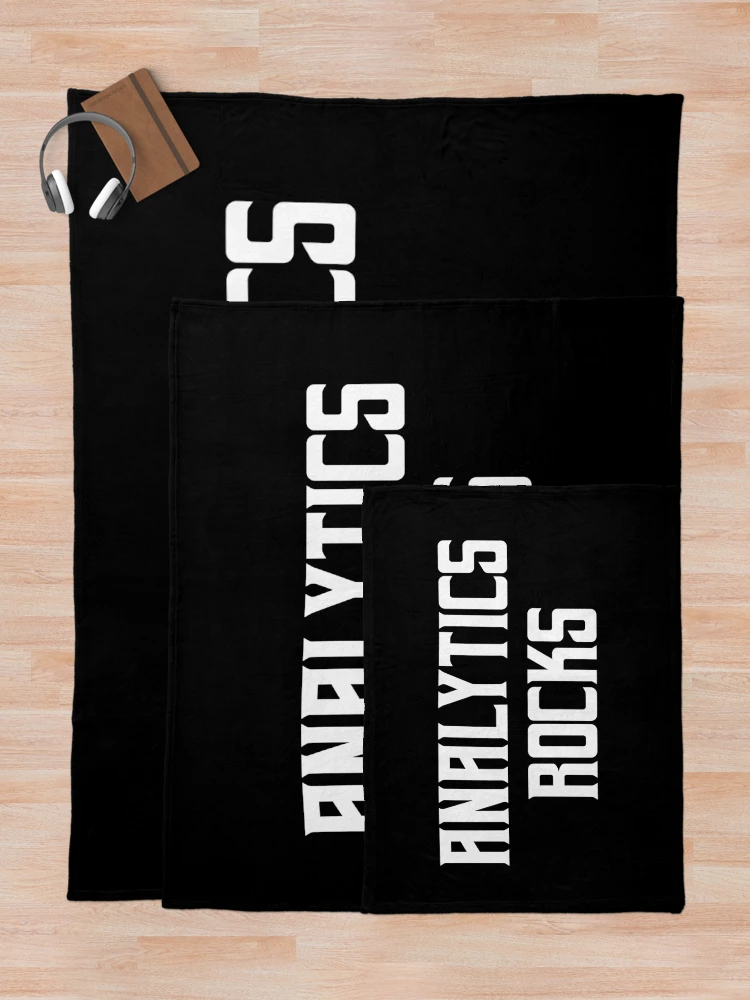 Thumbnail 5 of 6, Throw Blanket, Analytics Rocks designed and sold by teesaurus.