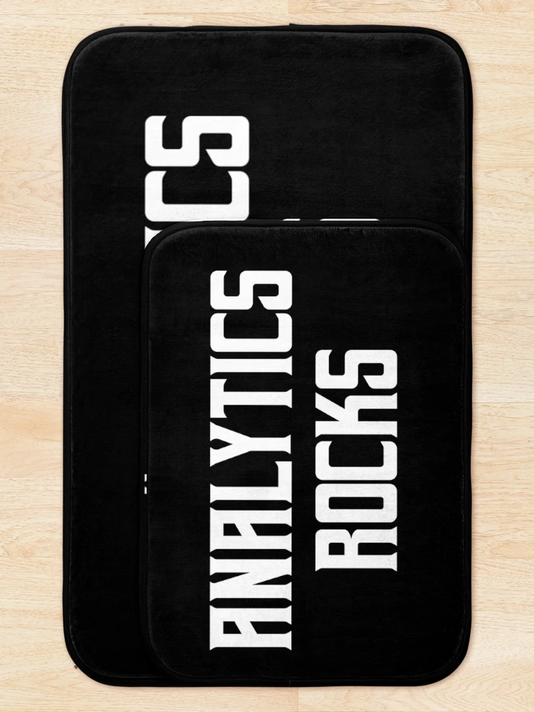 Thumbnail 5 of 6, Bath Mat, Analytics Rocks designed and sold by teesaurus.