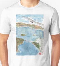 View flying into SFO from Paris Unisex T-Shirt