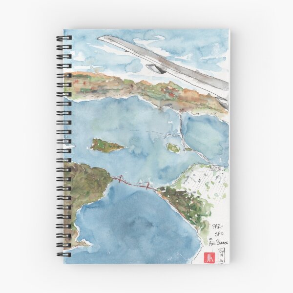 Item preview, View flying into SFO from Paris designed and sold by Jennie Kessinger.