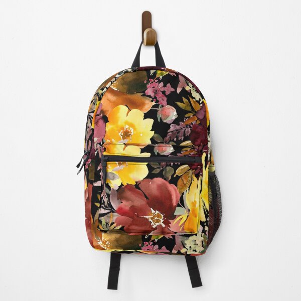 Item preview, Maroon and Curry Watercolor Floral Pattern designed and sold by VenusFly.