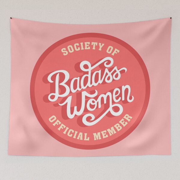 Item preview, Society of Badass Women Feminist Quote designed and sold by Kit Cronk.