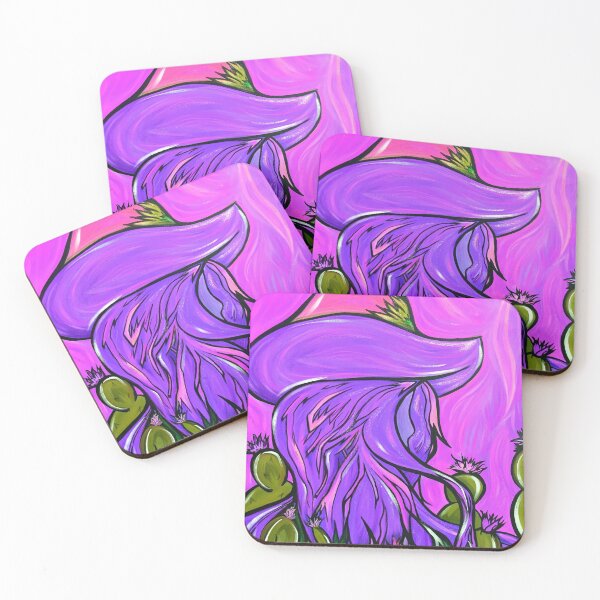 Item preview, Purple Cowgirl in Prickly Pears designed and sold by KR Art Studio.