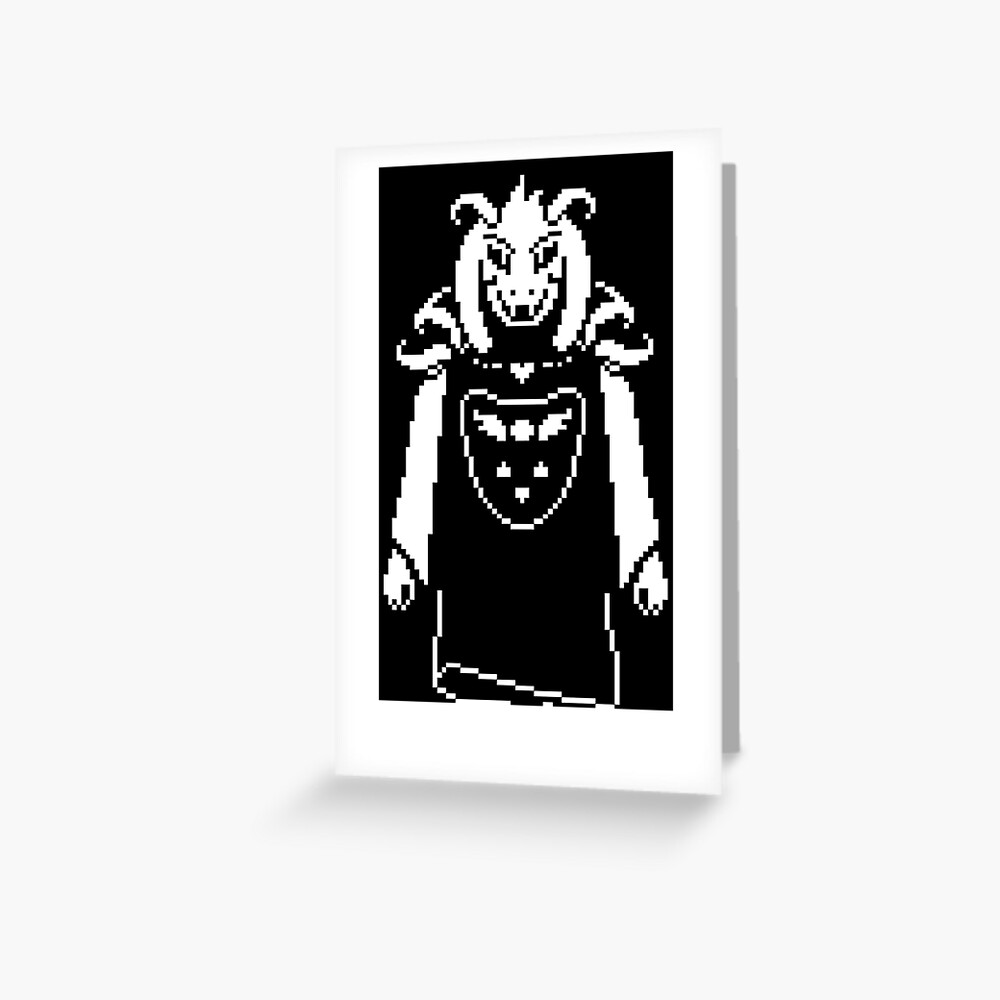 "UNDERTALE Asriel Dreemurr God of HYPERDEATH" Greeting Card by