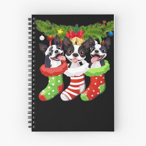 Item preview, Boston Terrier con calcetines camisa navideña designed and sold by Progen11GP.
