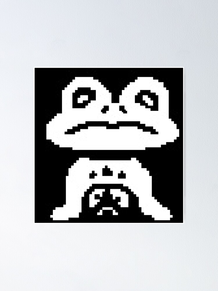 "UNDERTALE Froggit" Poster by discordantly | Redbubble