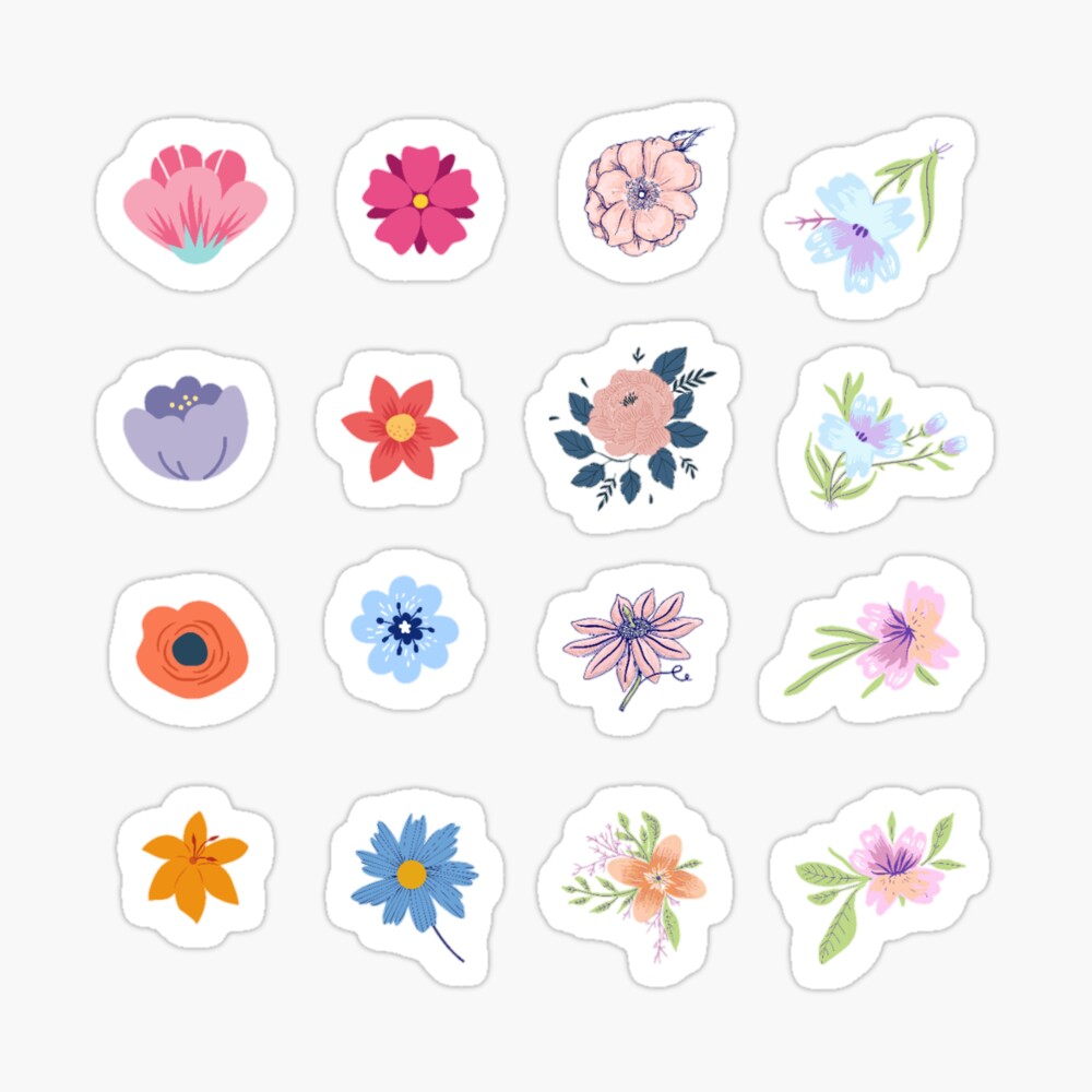 Sticker Fleurs Design 2 - Magic Stickers