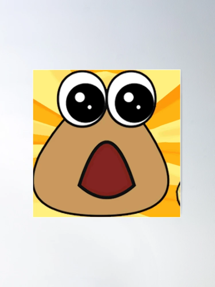 hungry pou :( Sticker for Sale by Neesu