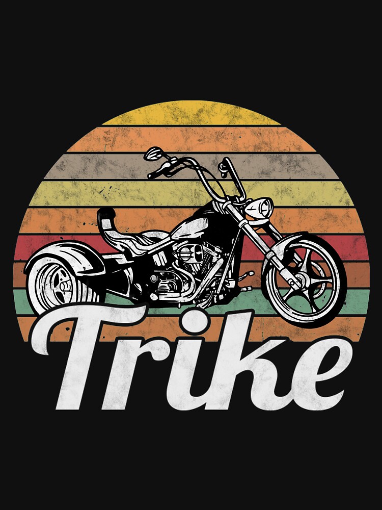 "Trike Vintage Retro Biker Triker Trike rider " Tshirt for Sale by