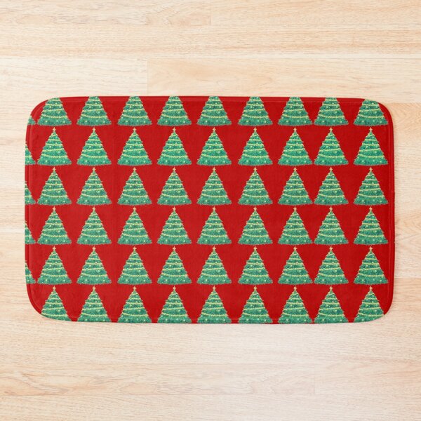 Item preview, Vintage Retro | Pine Trees In a Forest | Christmas Trees | Repeating Pattern | Red designed and sold by NoirOwned.