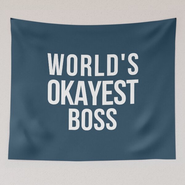 Item preview, Coworker Leaving Funny | Worlds Okayest Boss designed and sold by CeciLop.