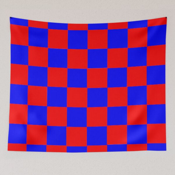 Item preview, Blue - Red - Squares designed and sold by rahman-7.