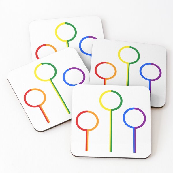 Item preview, Gay Pride Flag Hoops designed and sold by off-broom-art.