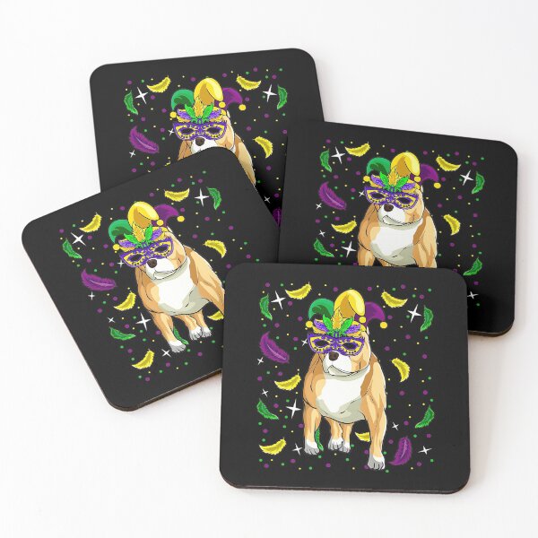 Item preview, Funny Mardi Gras 2021 Pitbull Dog With Parade Mask designed and sold by wowart4u.