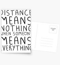 Distance means nothing Postcards