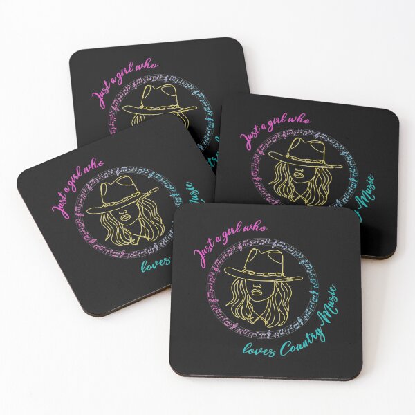 Item preview, Just A Girl Who Loves Country Music - Country Music Fans designed and sold by DesignByLeo.