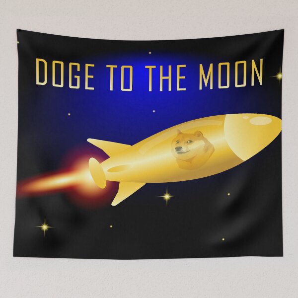 Item preview, Doge to the moon designed and sold by ZieProject.