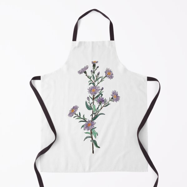 Item preview, Watercolor Yellow Purple Aster Flower Vintage designed and sold by Unish.